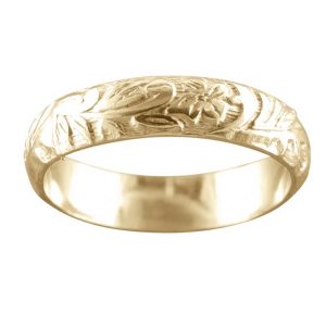 14K Gold Filled Hawaiian Floral