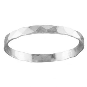 Sterling Silver Hammered