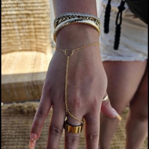 14K Gold Filled Hand Chain